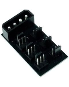 Phobya Splitter PCB, 4-Pin Molex to 6X 3-Pin