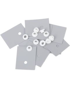 10 pcs TO-220 Silicone Thermal Heatsink Pads +10pcs Insulator Pads W/Insulating Particles for LM78XX/LM317/TDAXX