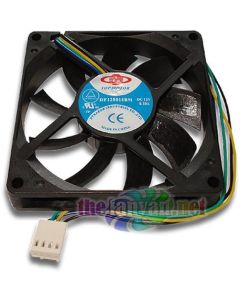 Top Motor by Dynatron DF128015BM 80mm x 15mm 2 Ball Bearing 4 Pin PWM CPU Replacement Fan