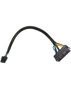 24 Pin to 10 Pin ATX PSU Main Power Supply Adapter Braided Sleeved Cable for IBM/Lenovo PCs Motherboard and Servers 12-inch (30cm)