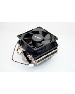 AMD SILENT COOLER without LED light Socket FM2/FM1/AM3/AM2+/AM2/1207/939/940/754 Copper Base/Alum Heat Sink & 3.5" Fan w/Heatpipes & 4-Pin Connector Up to 125W