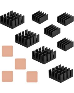 12 pcs Raspberry Pi Heatsink Cooler Circuit Board Cooling Kit,Fin for Cooling Cooler Raspberry Pi 3, Pi 2, Pi Model B+