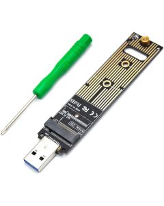 Padarsey M.2 NVME USB 3.1 Adapter M-Key to USB Card Reader USB 3.1 Gen 2 Bridge Chip with 10 Gbps High Performance Compatible with Samsung 950/960/970 Evo/Pro or Other M.2 SSDs with PCI-E Type