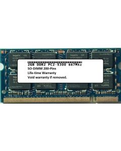 XtremeRam 2GB DDR2 PC5300 667MHz 200 Pins SODIMM Laptop Memory RAM 2x8R