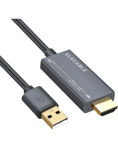 ELECABLE HDMI to USB Video Capture Adapter Cable, 1080P HD Record Gaming,Streaming,Teaching,Video Conference for Computer,TV,PS4/PS5,Switch,Xbox and More(6FT)
