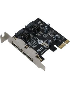Sedna - PCI Express (PCIe) 2 Port SATA III 6.0 Gbps Host Adapter with Low Profile Bracket