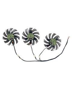 inRobert 75mm 2Pin 3Pin Video Card Fan Replacement for Gigabyte R9 270X 280X 290X Graphics Card (T129215SM)