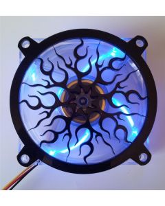 Inspired Laser Design Custom Acrylic Flame Computer Fan Grill 140mm
