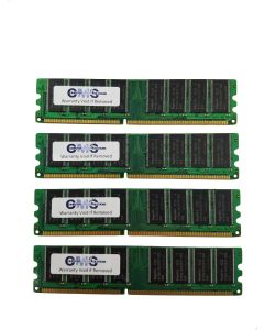 CMS 4GB (4X1GB) DDR1 2100 266MHZ ECC Registered DIMM Memory Ram Upgrade Compatible with Dell Poweredge 1600Sc for Server Only